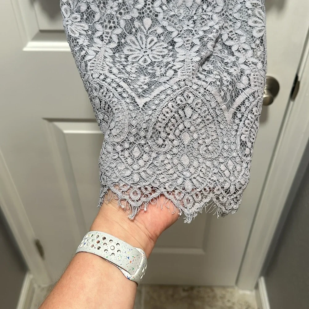 Altar’d State Lace Mini Dress 3/4 Sleeve Size Small - Picture 10 of 10